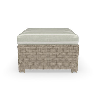 Outdoor Ottoman With Sunbrella Cushions