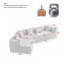 Canapé incurvé modulaire Boneless-878422277