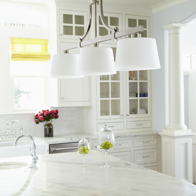 Radita 3 - Light Kitchen Island Pendant, Satin Nickel