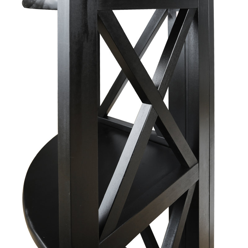 Thelen Corner Bookcase, Black