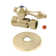 Kingston Brass 1/2-Inch Sweat x 3/8-Inch OD Comp Quarter-Turn Straight Stop Valve with Flange