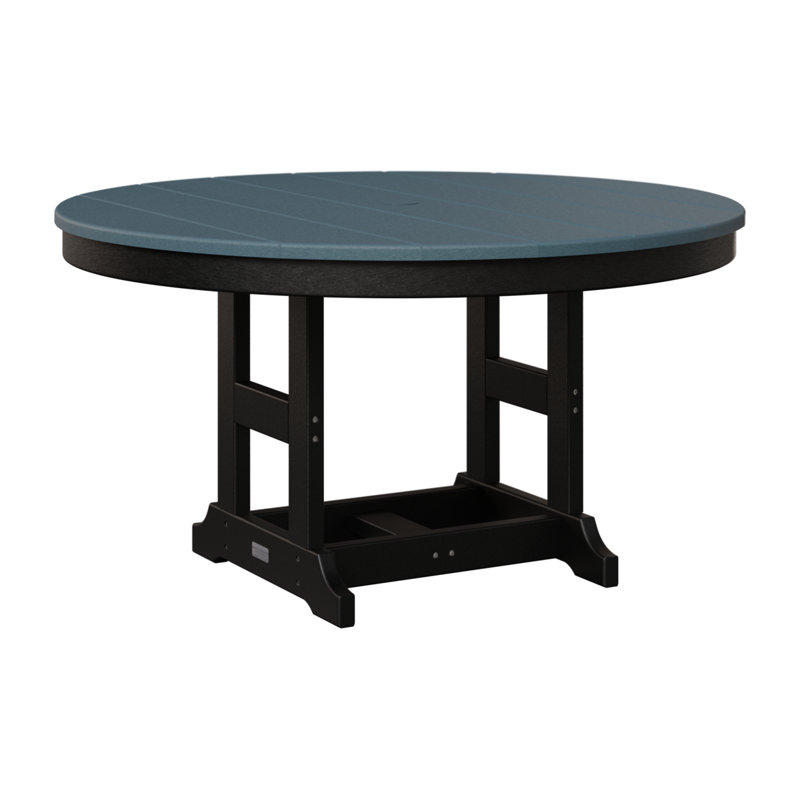 Table ronde 38 po pour enfants Berlin Gardens, Ardoise, Noir