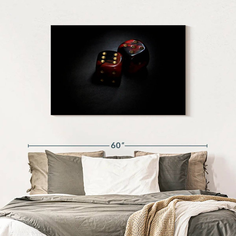 Senne Red Dice, 30" H x 45" W