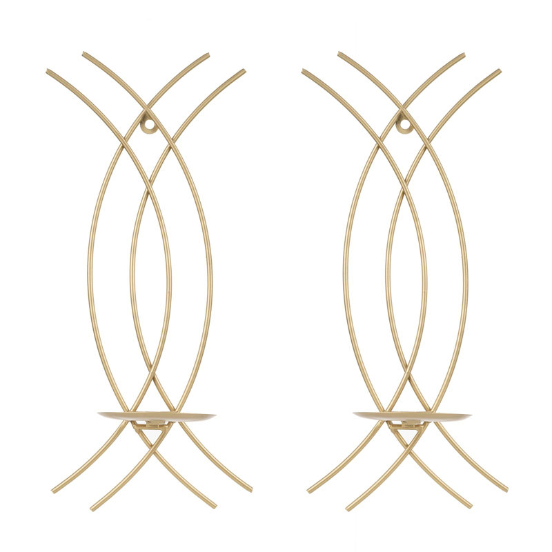 2 Piece Metal Wall Wall Sconce Set