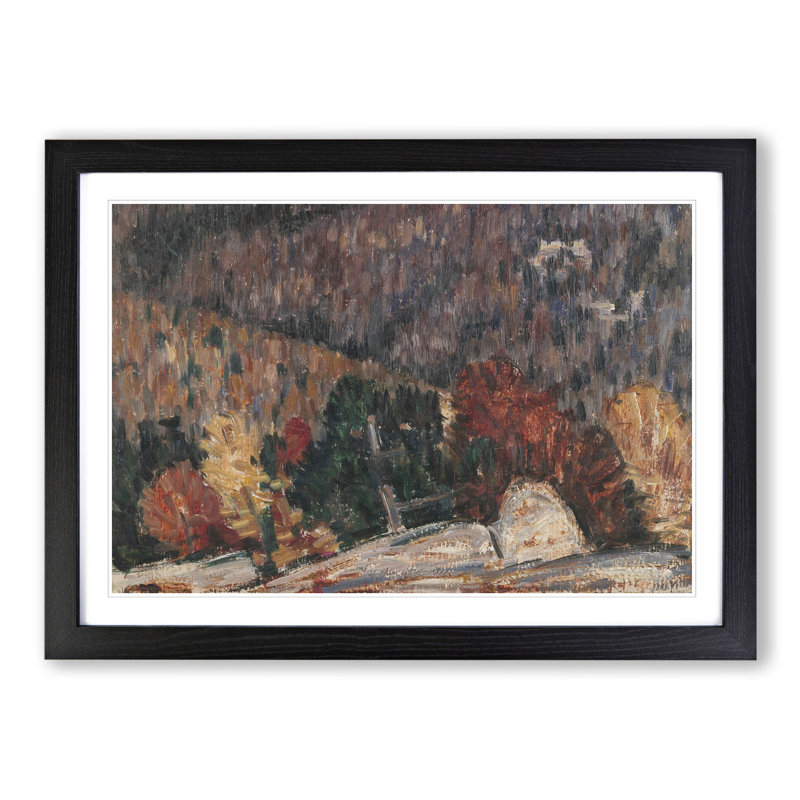 Landscape No.25 by Marsden Hartley - Framed Print, 48cm H x 65cm W x 2cm D, Black Framed