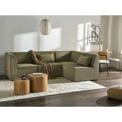 Bertwin 4 Seater Corduroy Corner Sofa