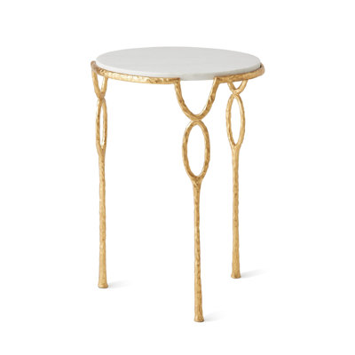 Chiseled Loop Table-Gold Leaf