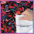 Red Floral Foliage Comforter-128736995