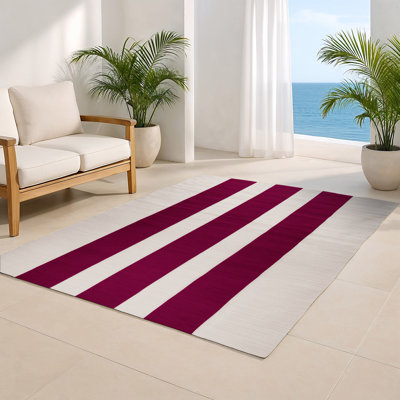 Tapis intérieur / extérieur rouge HorizontalStripes
