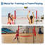 Ensemble de filet de volleyball portatif 8 pi x 11 pi, hauteur réglable pour hommes et femmes, filet d'entraînement durable avec sac de transport, installation facile pour l'intérieur, l'extérieur, la plage et la cour