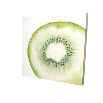 Kiwi Slice Green Canvas | Exotic Gastronomy Home Decor