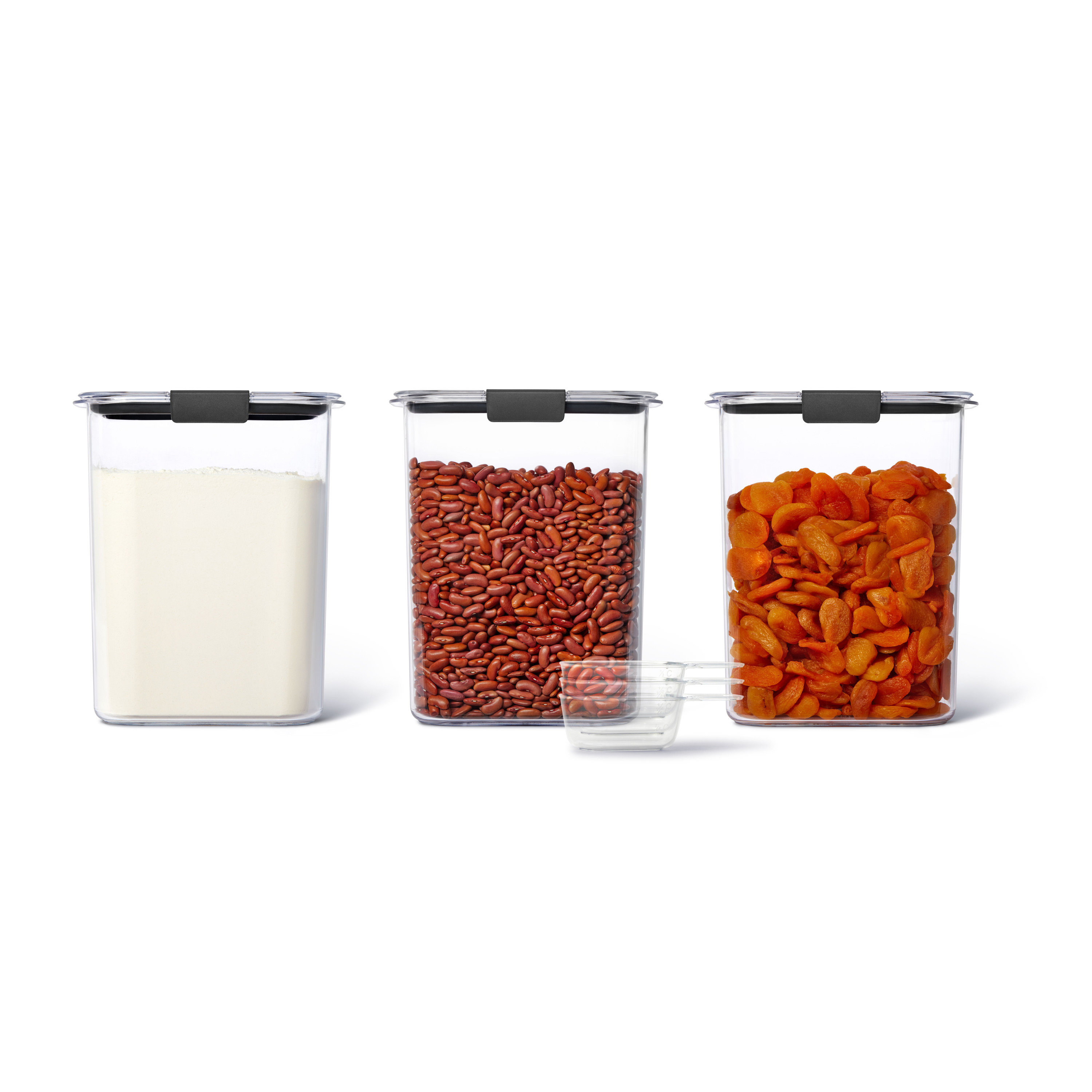 Rubbermaid Brilliance Pantry 3-Piece Set, Clear And Airtight Food And  Pantry Storage Containers