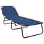 vidaXL Folding Sun Lounger Folding Polyester Outdoor Recliner Garden Chair-147816487