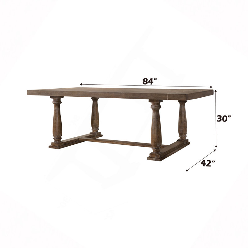 Bernard Weathered 7Pcs Dining Room Set