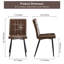 Ensemble de 4 chaises de salle à manger, chaise de cuisine en similicuir, pieds en métal-906221980