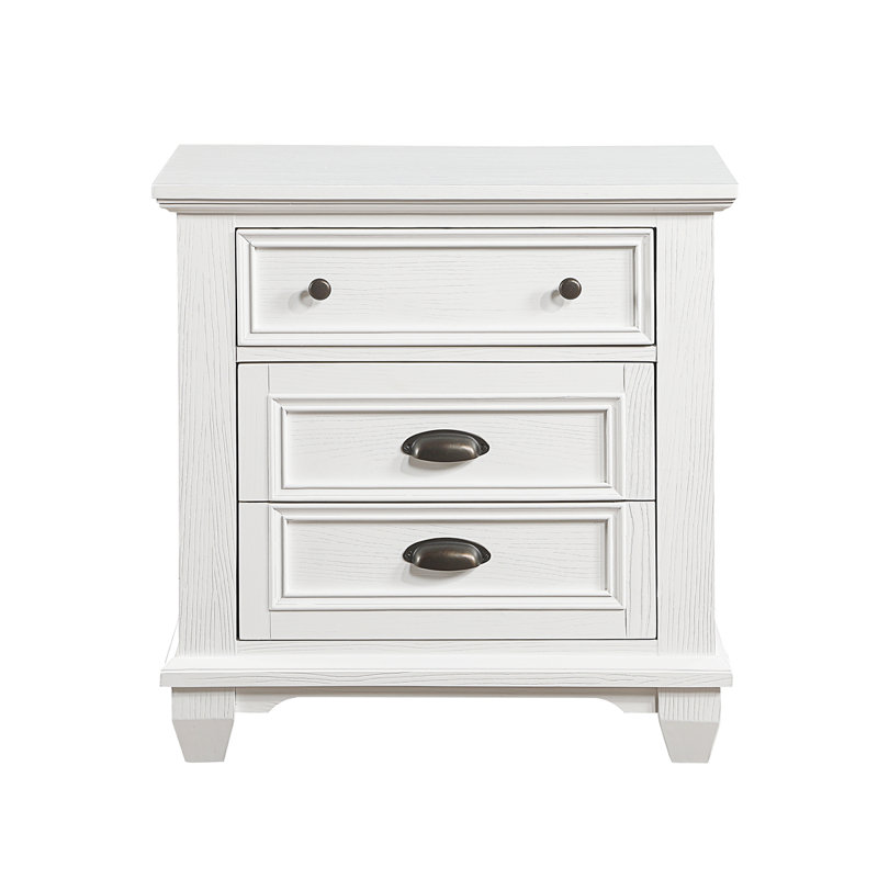 Table de chevet à deux tiroirs 1pc