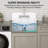 24'' W x 20'' D Wall Mount Utility Sink White Floating Farmhouse Ceramic Laundry Sink with Accessory Kits