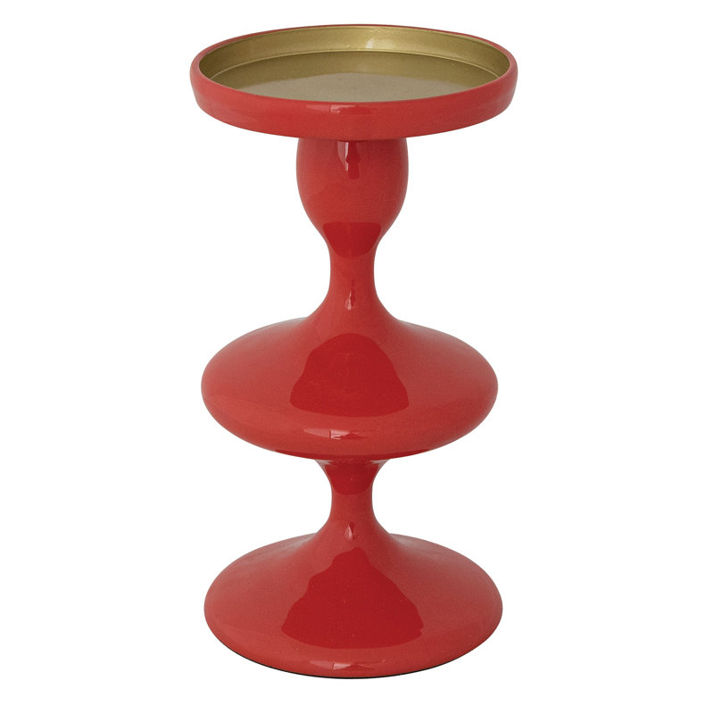 Porte-bougie pilier en aluminium émaillé