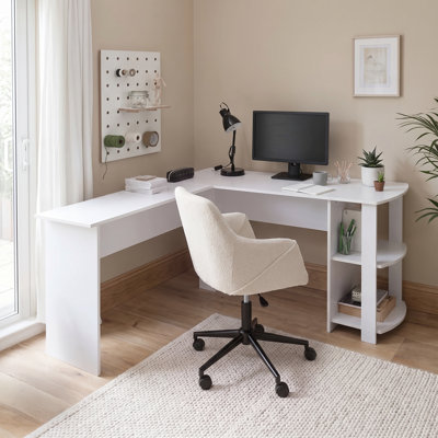 Glenhaven L-Shaped Computer Desk