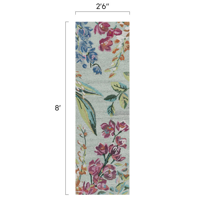 Chelsea Hand-Tufted Recycled Polyester Indoor/Outdoor Area Rug, Runner 2'6" x 8'