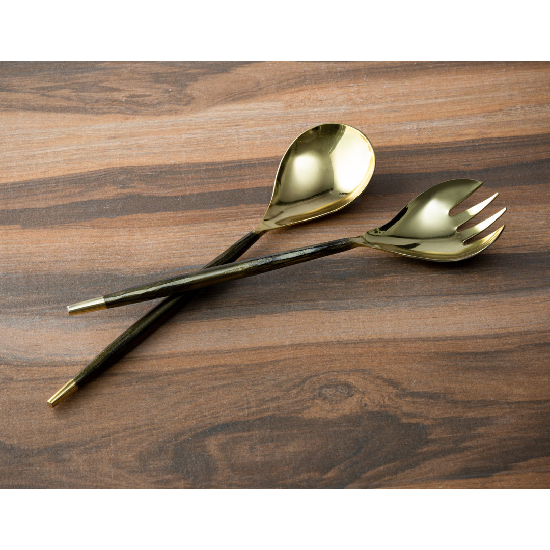 Stainless Steel Salad Servers (Set of 2) Classic Touch