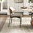 Otelia 5Pcs Dining Set + White Big Chairs For 4/6/8/10-1229845542-1229845541-1237539253