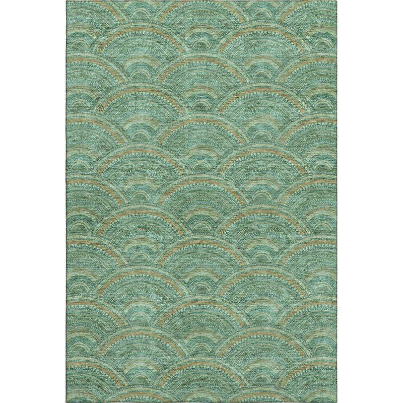 Premium Machine Washable Prisco Sage Rug, Rectangle 8' x 10'
