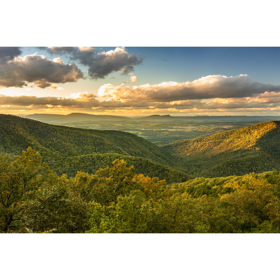 Blue Ridge Mountains von Pgiam - Drucken