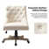 Vail 38.5'' H Farmhouse Tilting Task Chair with Solid Wood Base and Button-tufted