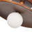 Wood Semi-Flush Mount Light  for Bedroom Corridor Hallway-533735486