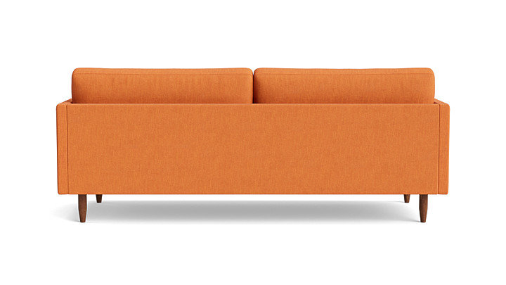 Skinny Fat Sofa ("85"), Performance Weave - Carrot
