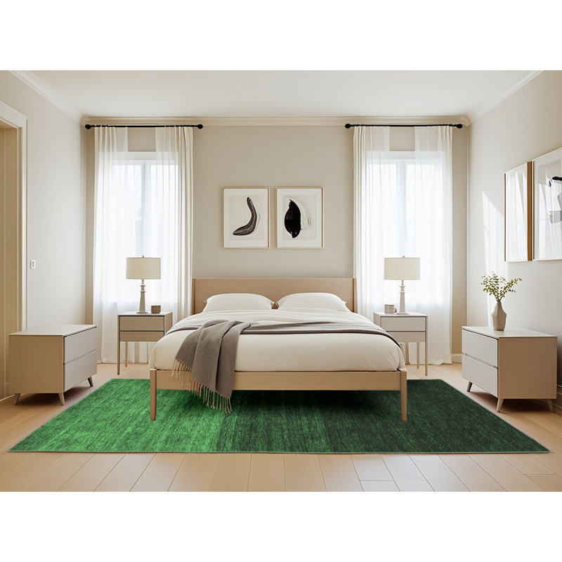 Washable Abstract Indoor Rug, Rectangle 5' x 8'
