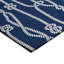 Tapis bleu intérieur / extérieur en polyester tissé à la machine Labette-87396006