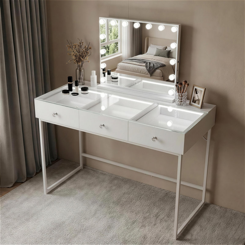 Cyrita Dressing Table with Mirror