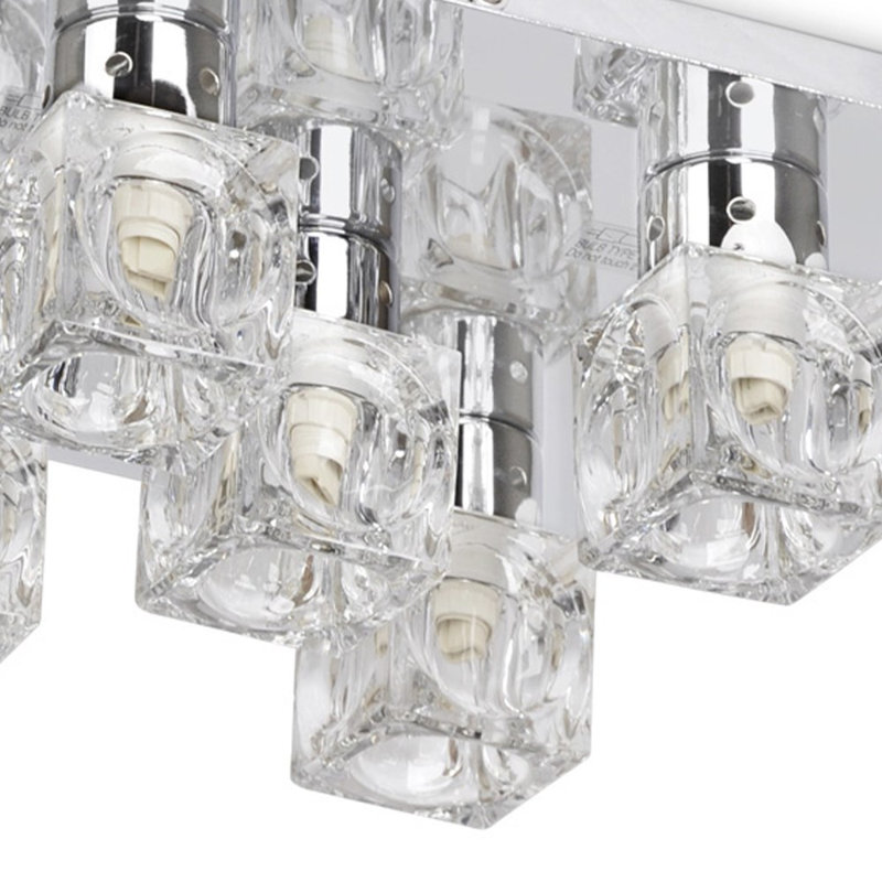 Monstair Glass Semi Flush Mount