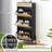 Natural Rattan 3 Flip Drawer Shoe Cabinet, Shoe Cabinet For Entryway, Narrow Shoe Storage Cabinet, Wood 3 Tier Slim Shoe Rack With 3-Tier Adjustable Shelves For Entryway One Size-265735810