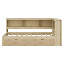 Lit de jour simple avec 2 tiroirs, ports USB, tête de lit et buffet de rangement-1539293301