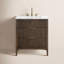 Ensemble de meuble-lavabo simple 30 po avec dessus en pierre reconstituée Bilroy-1364366939