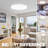 24 Inch 48w Round Led Flush Mount Ceiling Light, 5000k Daylight, Dimmable, Etl Certified