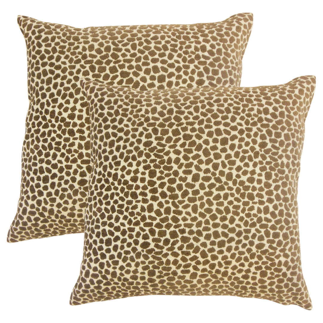 Animal Print Throw Pillow (Set of 2) The Pillow Collection
