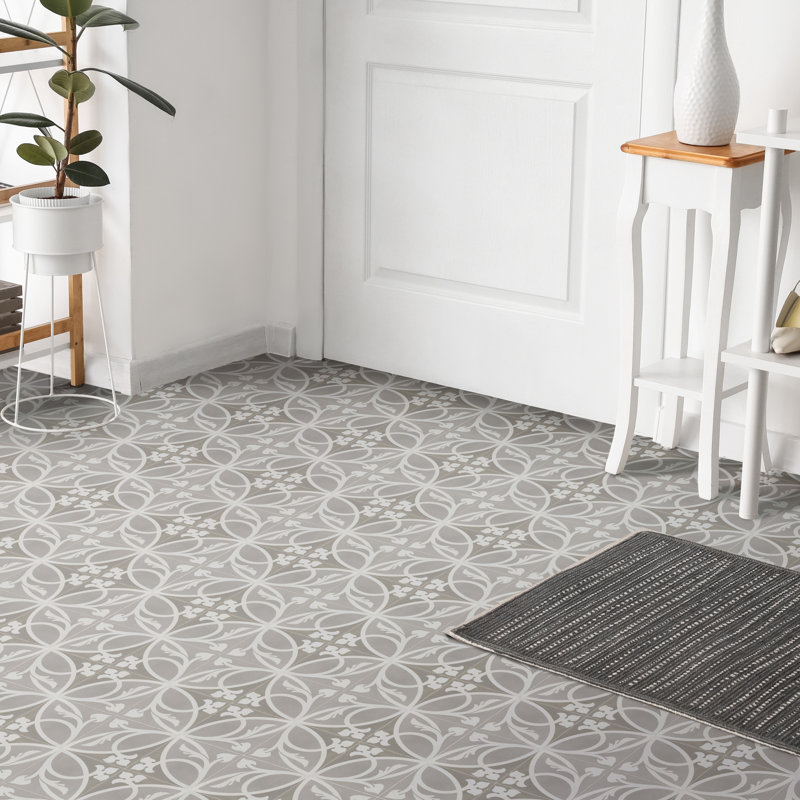 Caprice Taupe 8" x 8" Porcelain Patterned Wall & Floor Tile