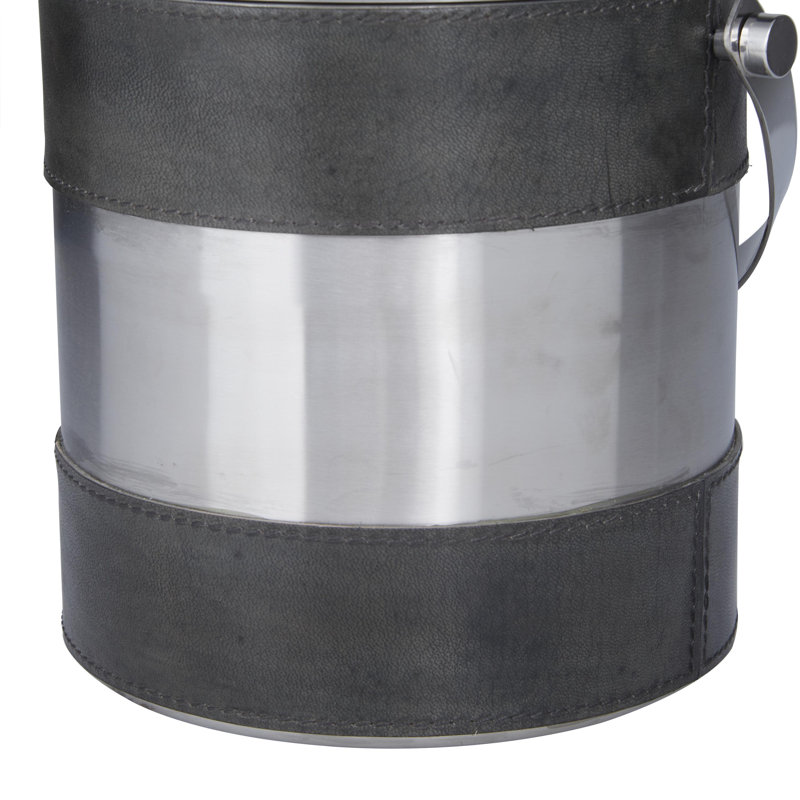 Sac de transport en cuir moderne, gris
