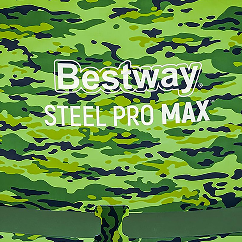 Bestway: ensemble de piscine camouflage en acier 14 pi x 48 po Pro Max, fabrication durable, assemblage facile