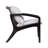 Outdoor Sofa In Dark Eucalyptus Wood And Gray Rope With White Cushions
