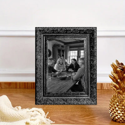 Cadre de table noir 3 pièces 8 "x 10" avec protecteur photo