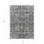 Tapis oriental lavable gris anthracite et ivoire 5 pi x 8 pi