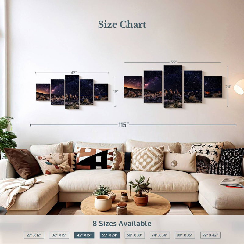Stars Night, 24" H x 55" W
