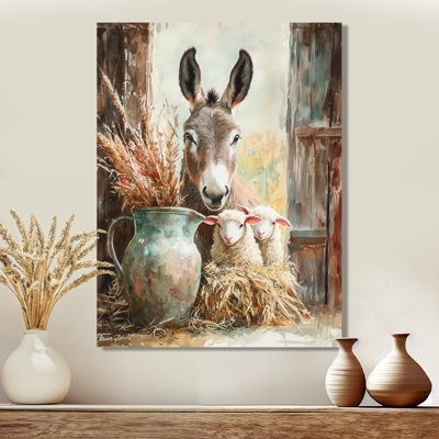 Marshelle - Donkey Metal Wall Decor, Modern Metal Art Print