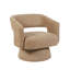 Upholstered Textured Weave Swivel Armchair -1094488925