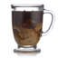 Libbey Kona Glass Coffee Mugs, 16-ounce
